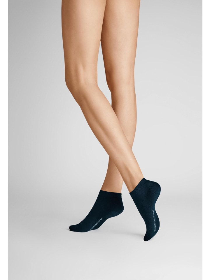 

Hudson Только 2 пары приятных на ощупь носков для кроссовок темно-синего цвета