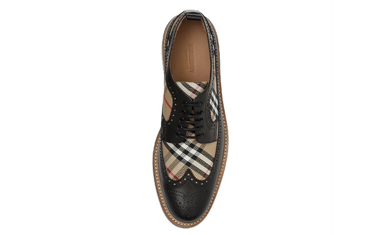 Туфли мужские Burberry Vintage, черный / коричневый — фото 3