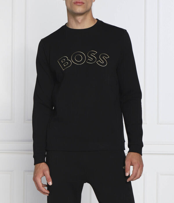

Толстовка Boss Green Salbo Iconic Regular Fit, черный