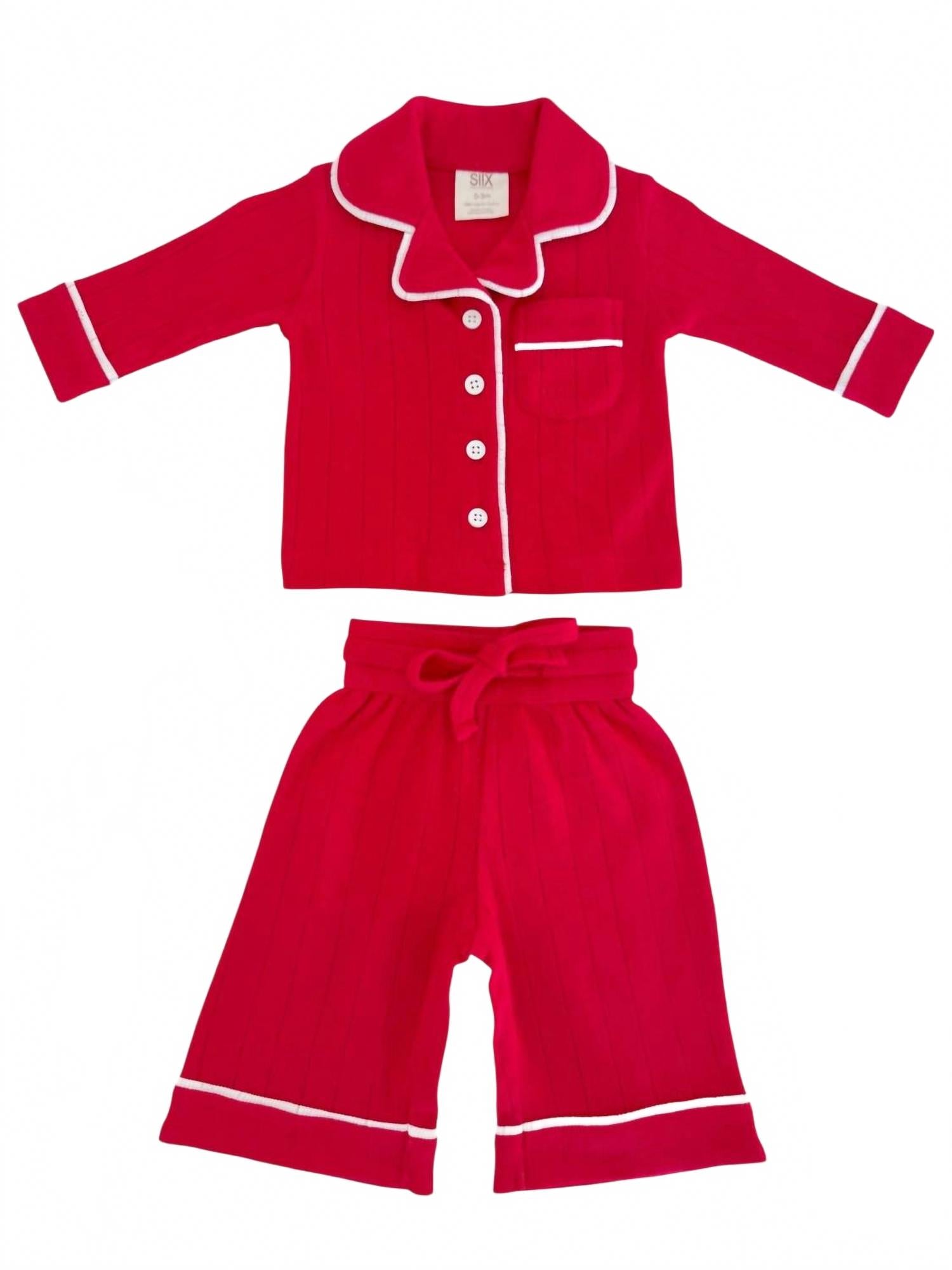 

SIIX Collection Детский диван-кровать из органического ажурного полотна, красный