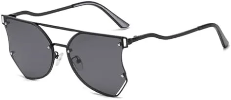 

Женские солнцезащитные очки без оправы из металла, мужские солнцезащитные очки с градиентным покрытием, пляжный солнцезащитный козырек UV400 (2027 год) MTZJH, 1