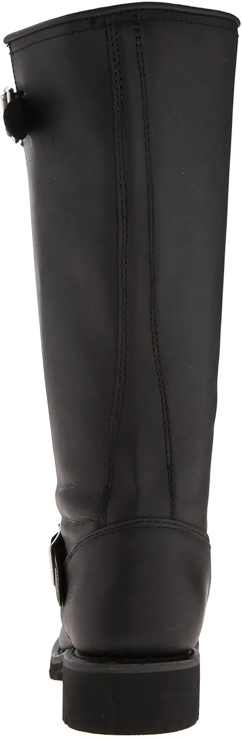 

Мужские байкерские сапоги RIDETECS 16 из кожи, черные - высокие с широкой голенью, регулируемая подъемная часть с боковыми ремнями на щиколотке Ad Tec, черный