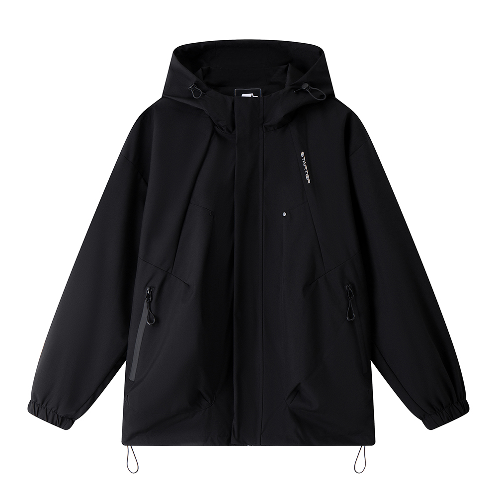 

Куртка унисекс С капюшоном Умеренные Другие Starter, черный