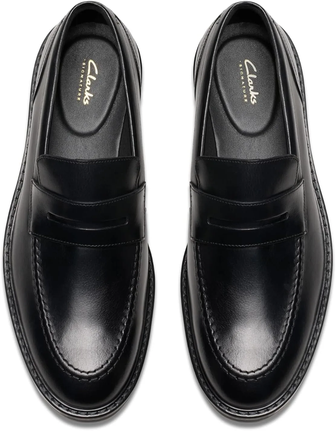 Мужские лоферы Clarks Aldwin Step, черный — фото 2
