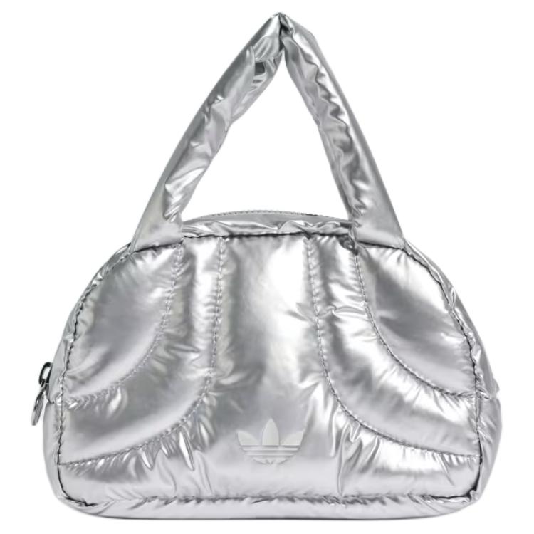 

Adidas Сумка полиуретановая миниатюрная женская серебристая, Silver