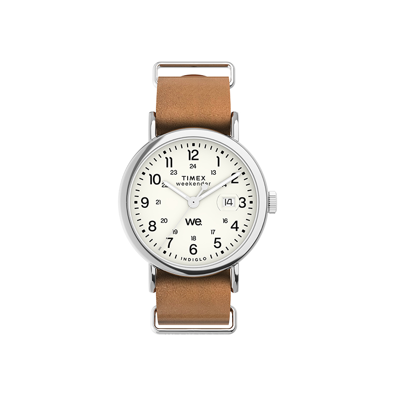 

TIMEX Часы Weekender Brand-New Collection Wrist Watch Quartz Movement Leather Watch Bands White Dial Unisex, White