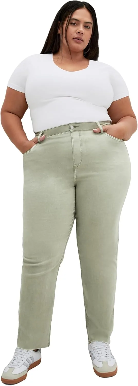 

City Chic Women's Plus Size Jean - Harley Clover Row Straight