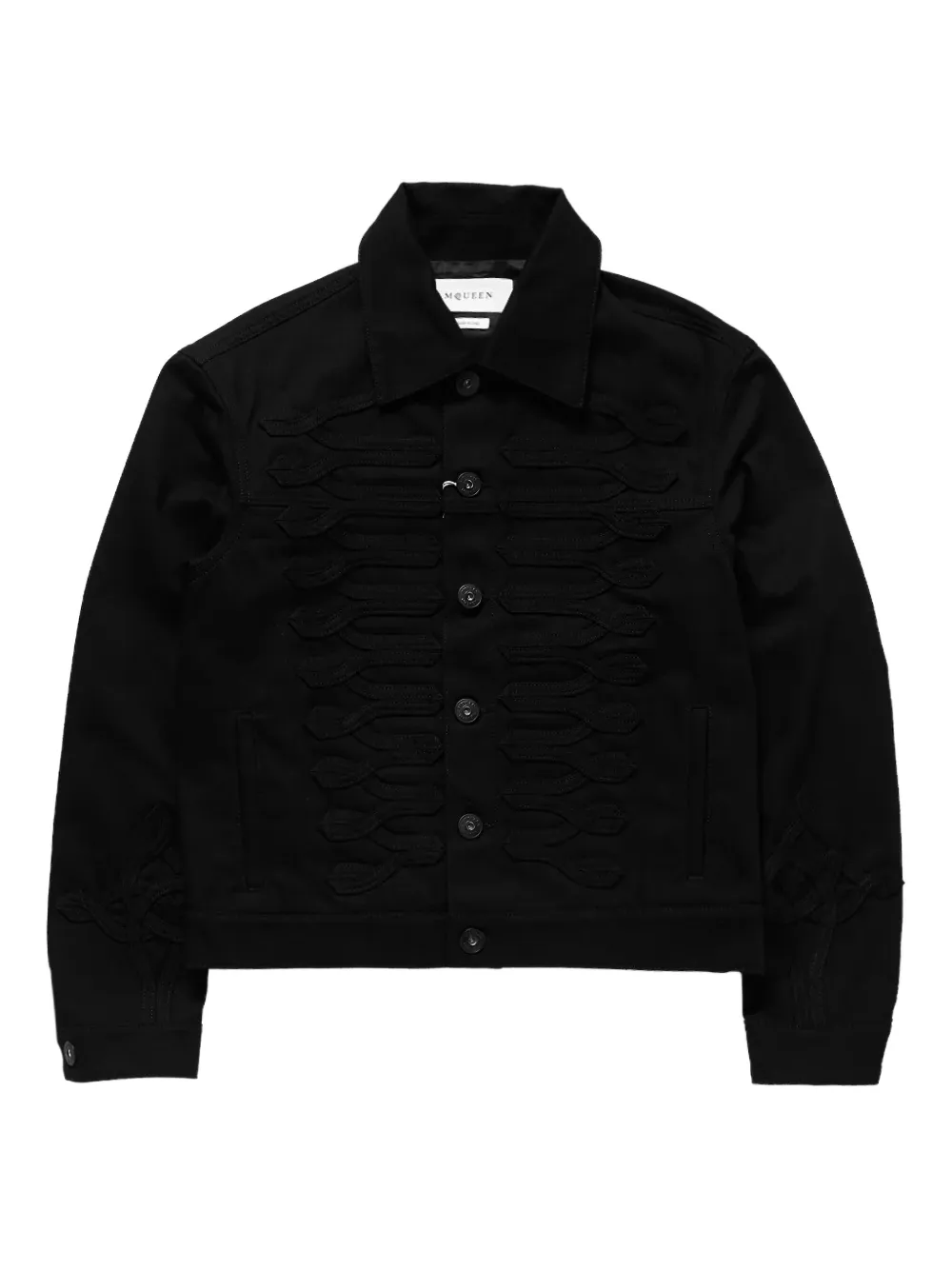 

Джинсовая рубашка-куртка Alexander McQueen, черный