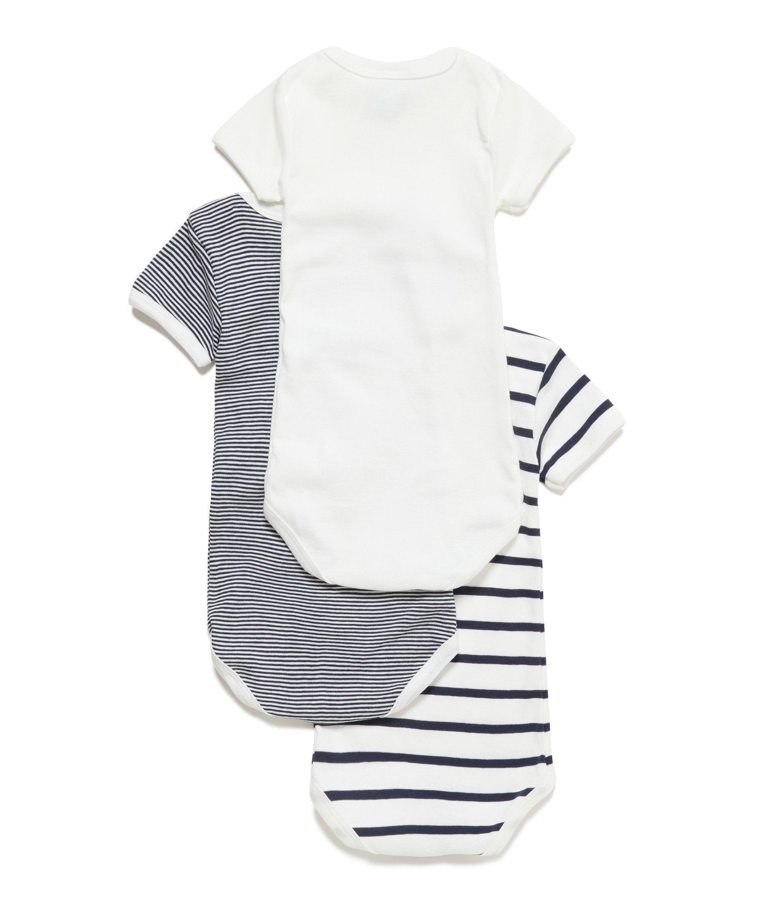 Боди с короткими рукавами (комплект из 3 предметов) PETIT BATEAU, Color 1 — фото 2