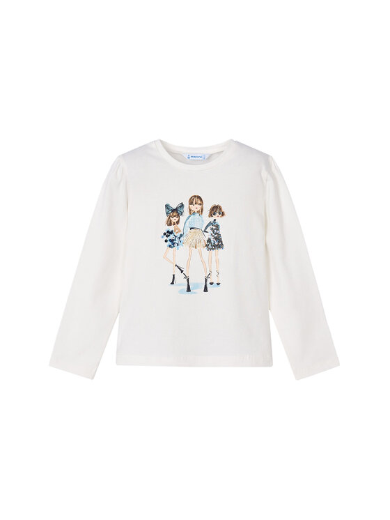 

Блузка regular fit 4011 Mayoral, белый