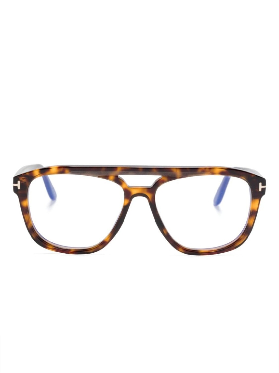 

Очки TOM FORD Eyewear с эффектом черепаховой оболочки, коричневый