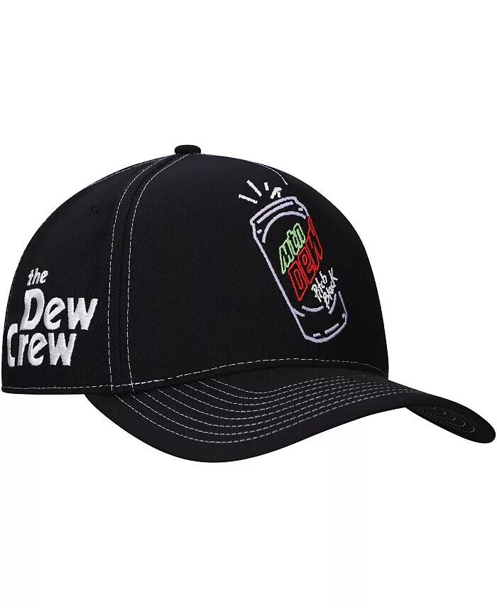

Мужская черная шапка Mountain Dew Pitch Black Glow A-Frame Adjustable Lids