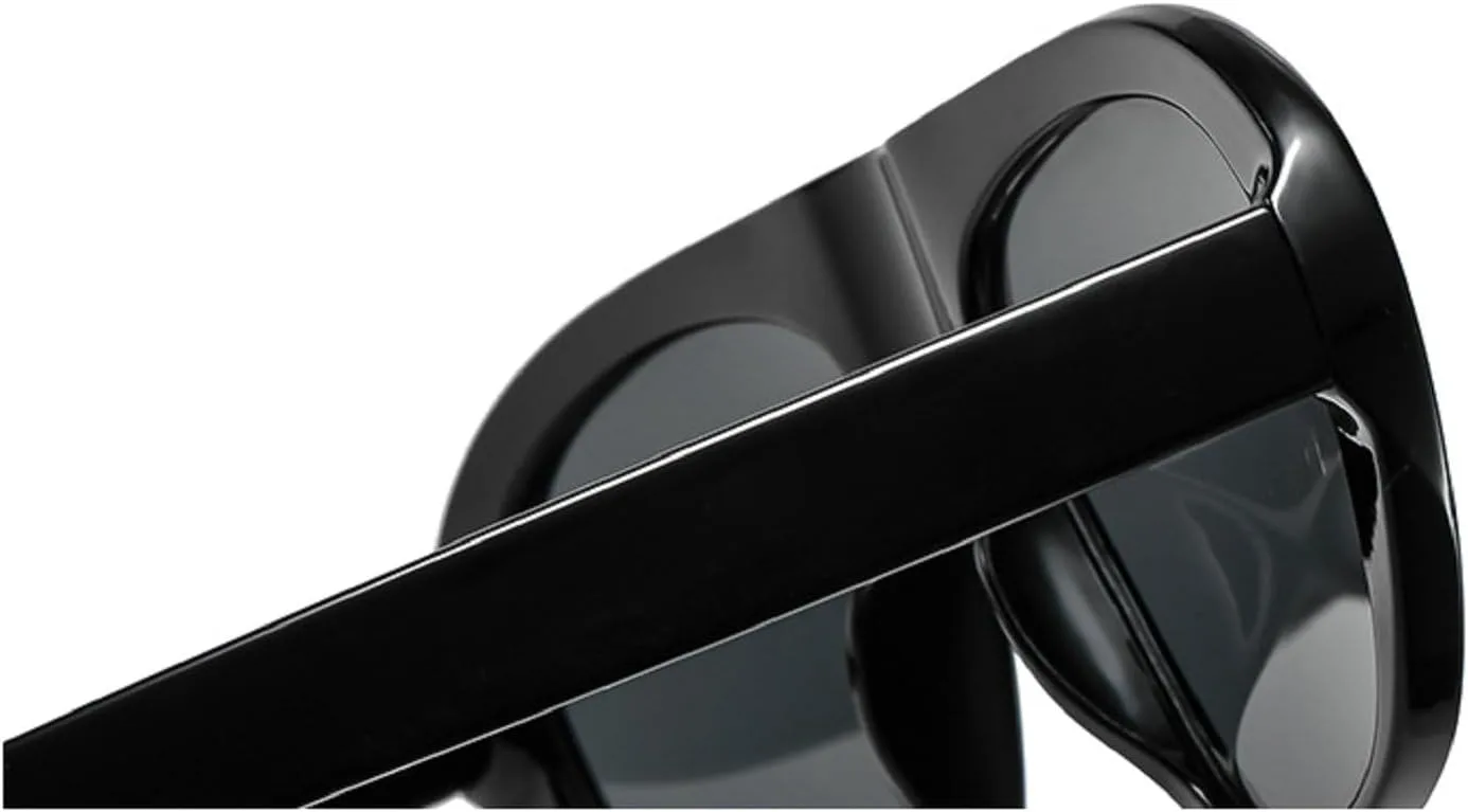 

Панк-солнцезащитные очки для мужчин, большая оправа, винтажные очки-пилот 2026, очки для вождения и активного отдыха, защита от УФ-излучения UV400 mincl, C9