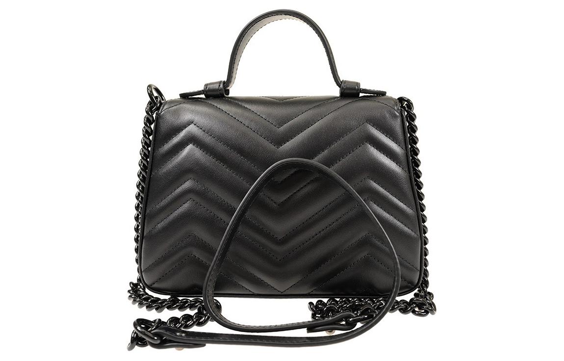 Женская миниатюрная сумка GUCCI GG Marmont из стеганой кожи — фото 4