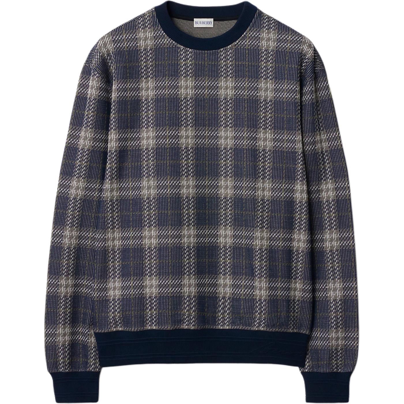 Свитер в клетку Burberry, indigo