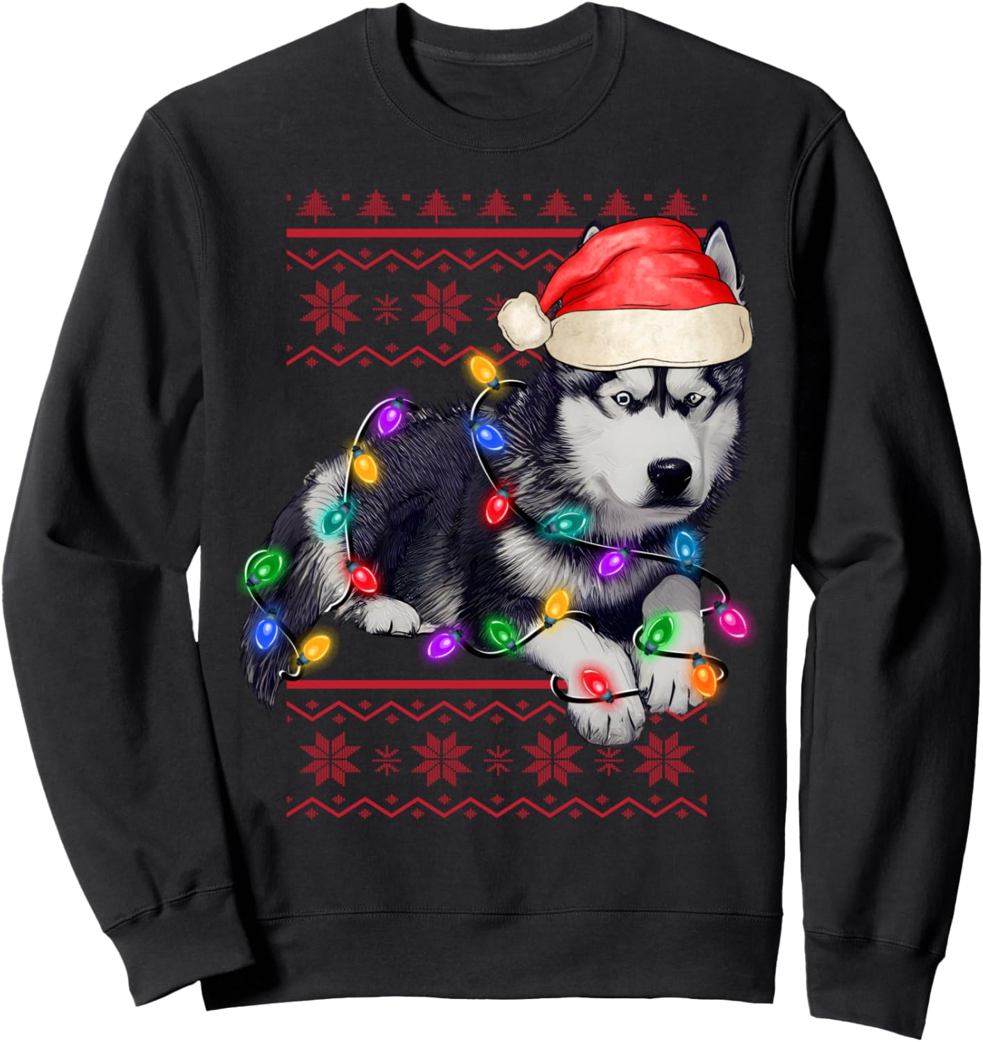 

Уродливый рождественский свитер для собаки, рождественский свитер для мамы, папы, мальчика, девочки, толстовка Ugly Christmas Sweater Funny Dogs Xmas Sweaters, черный