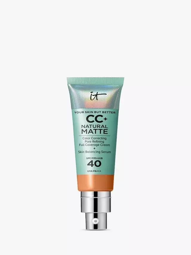 Тональный крем CC+ Natural Matte Foundation SPF 40 для лучшей кожи IT Cosmetics, Tan Cool