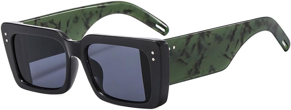 

Солнцезащитные очки UV400 с двухцветными заклепками и широкими дужками, подходят для женщин и мужчин, для бега и занятий спортом на открытом воздухе generic, Black Green