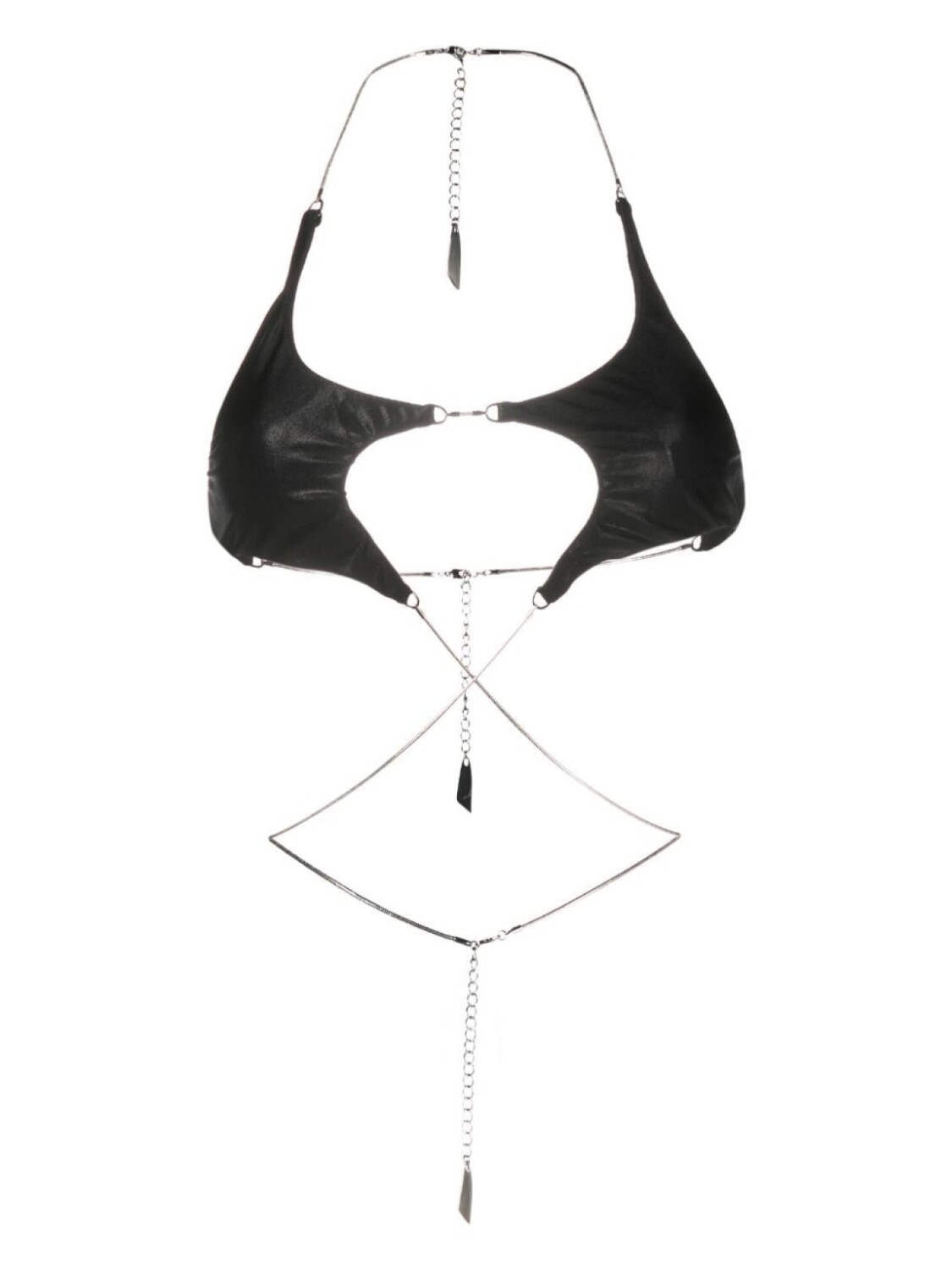 

Mugler топ бикини Star, черный
