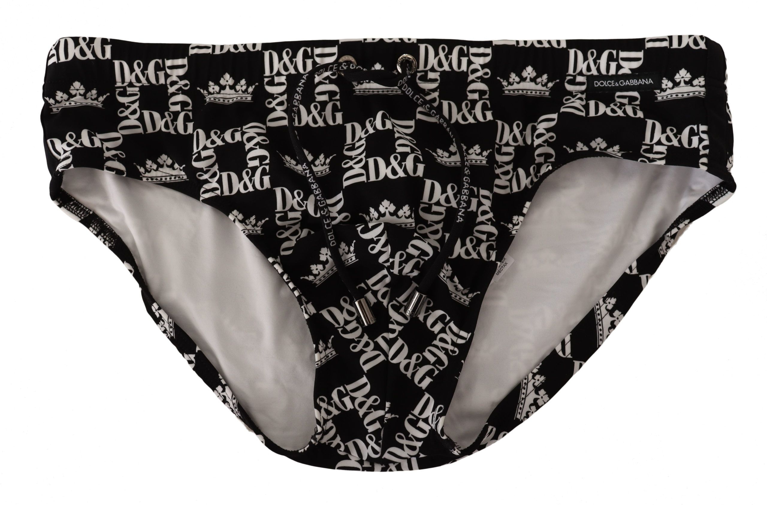 

Элегантные плавки с логотипом Dolce & Gabbana, цвет Black With Logo Print