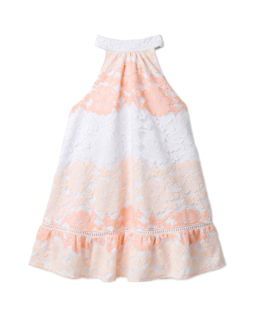 

Janie and Jack Платье с омбре кружевом, розовый