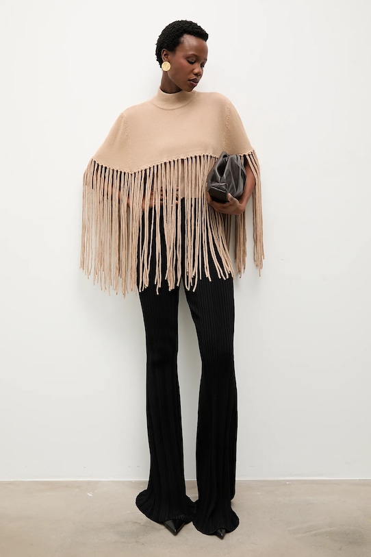 

Пончо Answear.LAB, бежевый