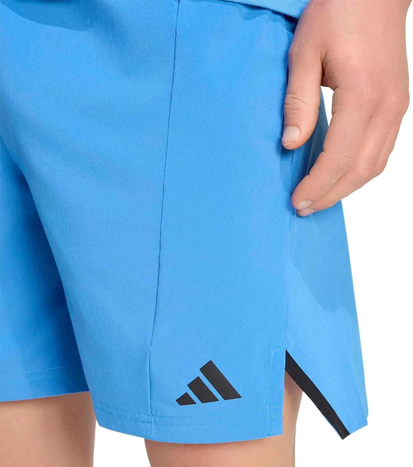 Шорты для тренировок adidas, цвет Ray Blue — фото 4