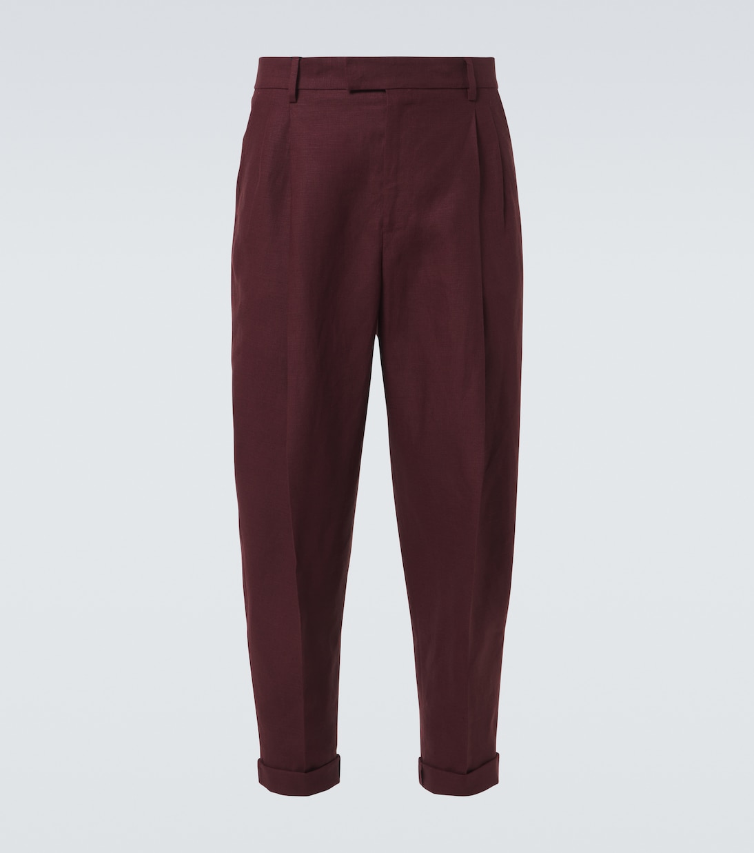 

Льняные сужающиеся брюки Dolce&Gabbana, Brown Dark Violet