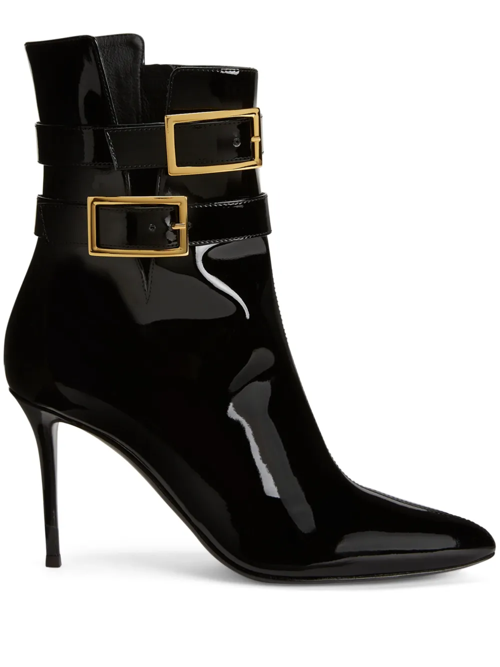 Ботильоны Pearlie 105 на каблуке Giuseppe Zanotti, черный
