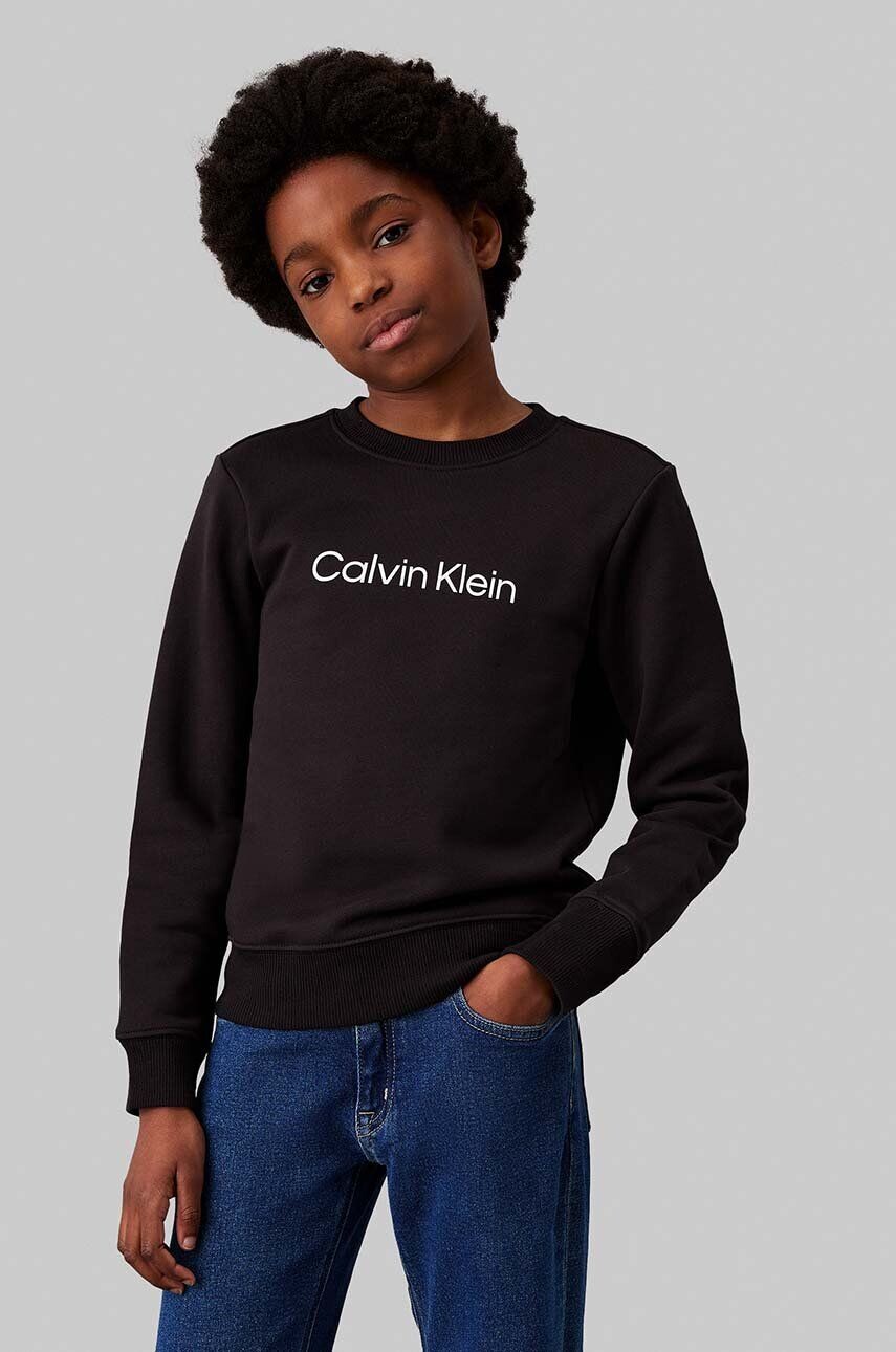 

Хлопковая толстовка Calvin Klein Jeans для мальчика/девочки, черный