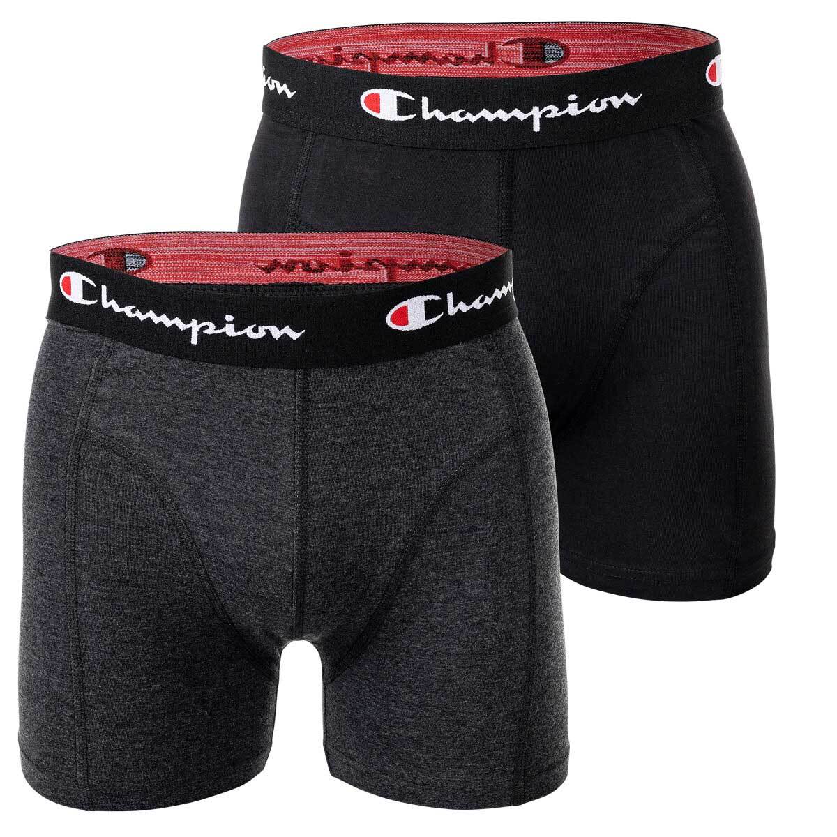 

Боксеры Champion Boxershort 2 шт, цвет Schwarz/Grau meliert