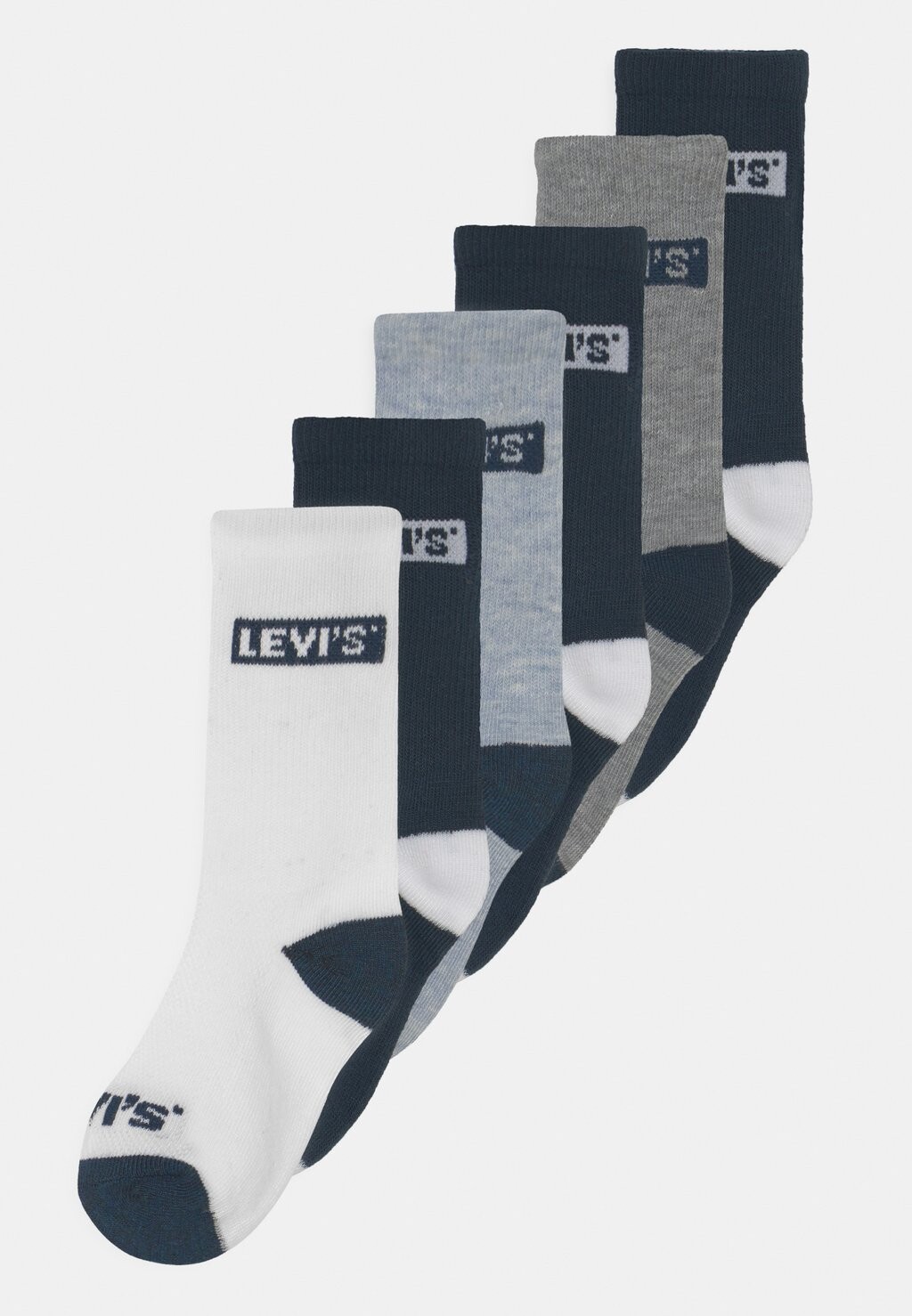 

Носки High Cut 6 Pack Unisex Levi's, цвет dark blue
