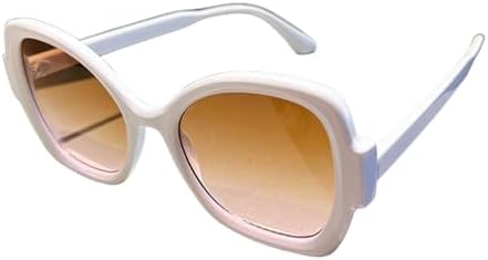 

Женские солнцезащитные очки большого размера 2027 года, стильные, в винтажном стиле, с бабочками, конфетные оттенки, модные градиентные женские очки MTZJH, White-brown Pink