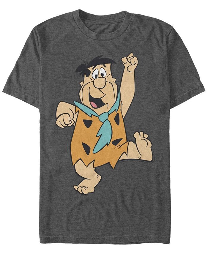 

Мужская футболка с коротким рукавом The Flintstones Big Solo Fred Fifth Sun, серый