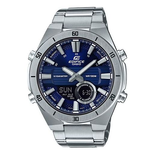 

Часы CASIO EDIFICE Quartz Waterproof Blue Watch Dial Mens Blue Analog/Digital Combo, синий