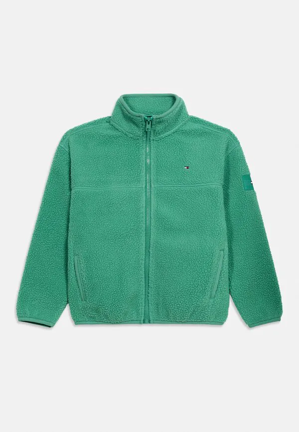 Незаменимая флисовая толстовка на молнии, флисовая куртка Tommy Hilfiger, Green — фото 3