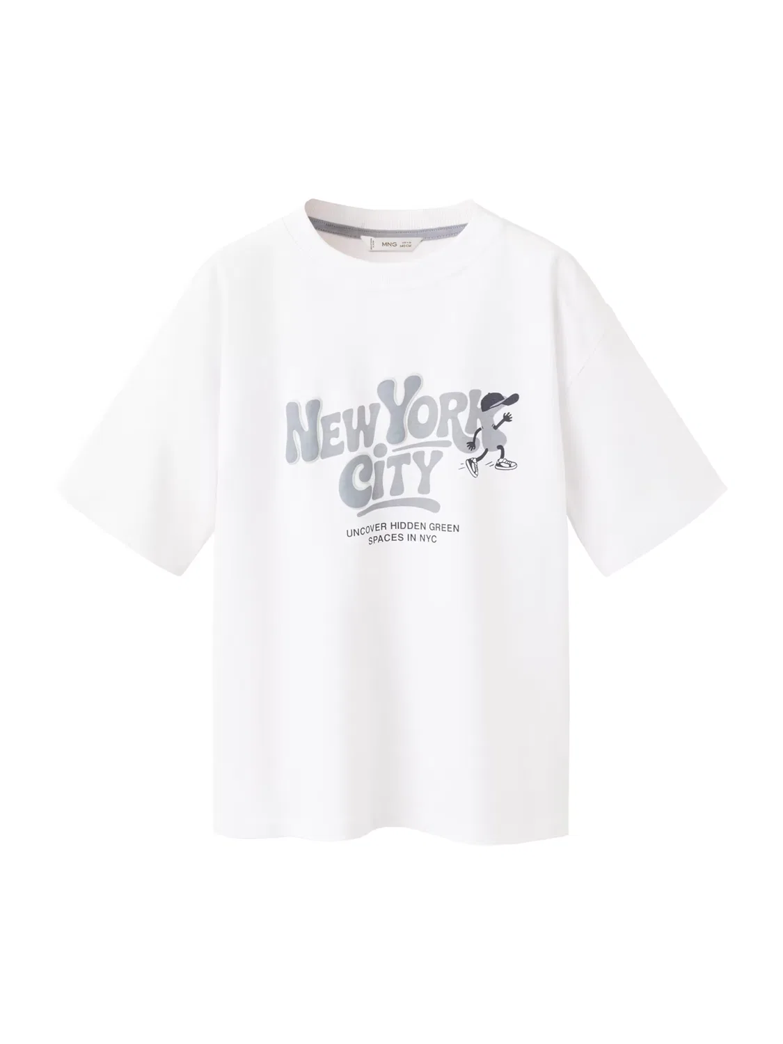 Футболка 'NEWYORK' Mango Kids, White