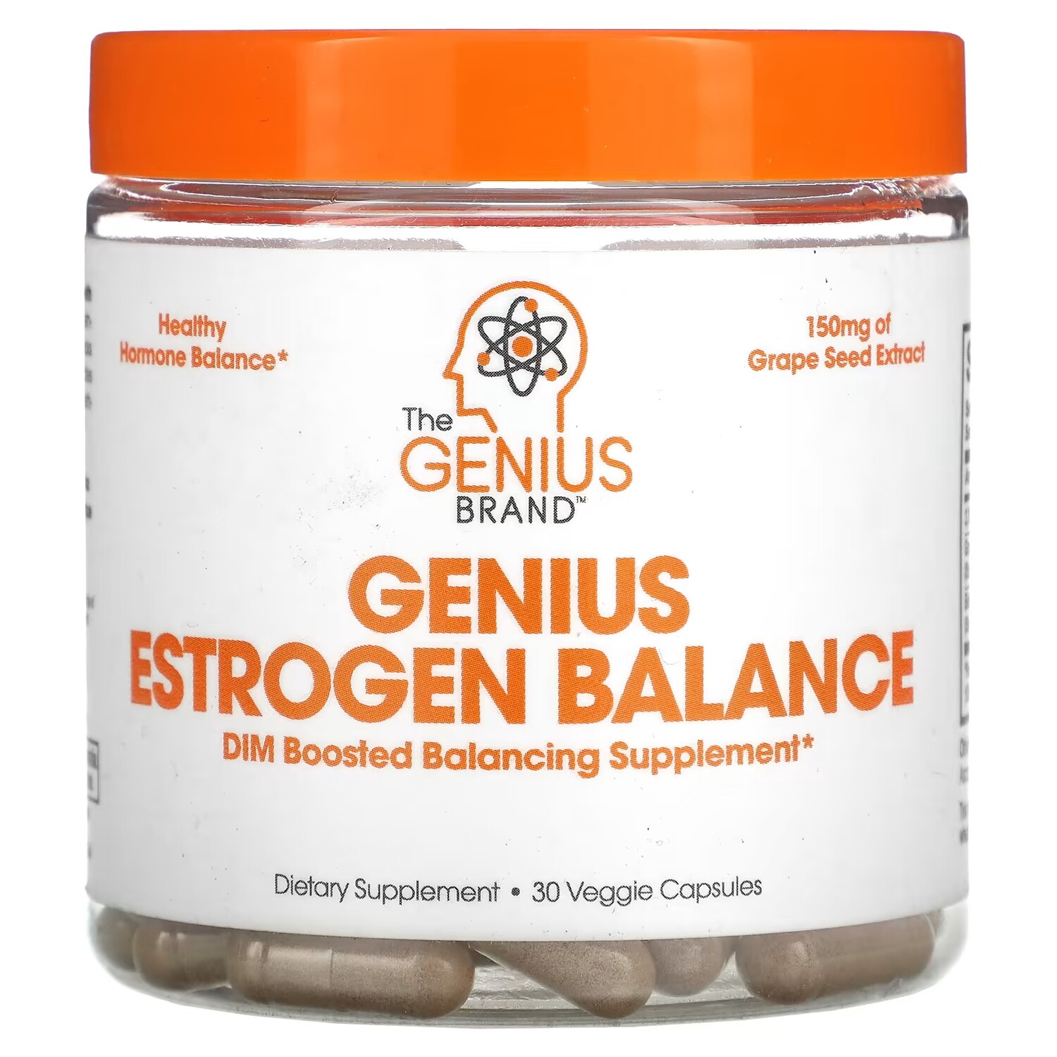 

Добавка Genius Estrogen Balance для гормонального баланса, 30 капсул