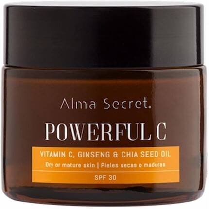 

Мощный крем с витамином С, женьшенем и чиа Spf30 50мл, Alma Secret