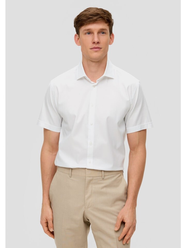 

Рубашка sOliver BLACK LABEL kurzarm, белый