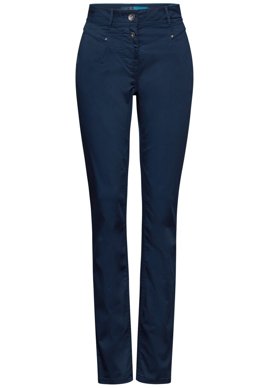 

Тканевые брюки CECIL Slim fit Pants, синий