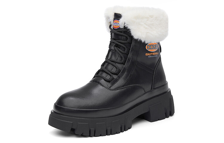 Ботинки женские Dickies Martin с мехом, черный
