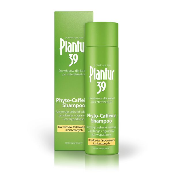 

Шампунь для окрашенных и поврежденных волос, 250 мл Plantur 39 phyto-caffeine