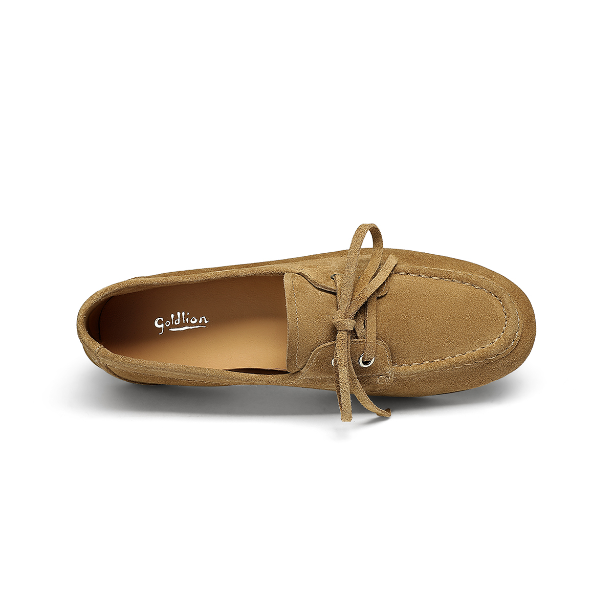GOLDLION Женские повседневные туфли-лодочки светло-коричневые, цвет Light Brown — фото 3