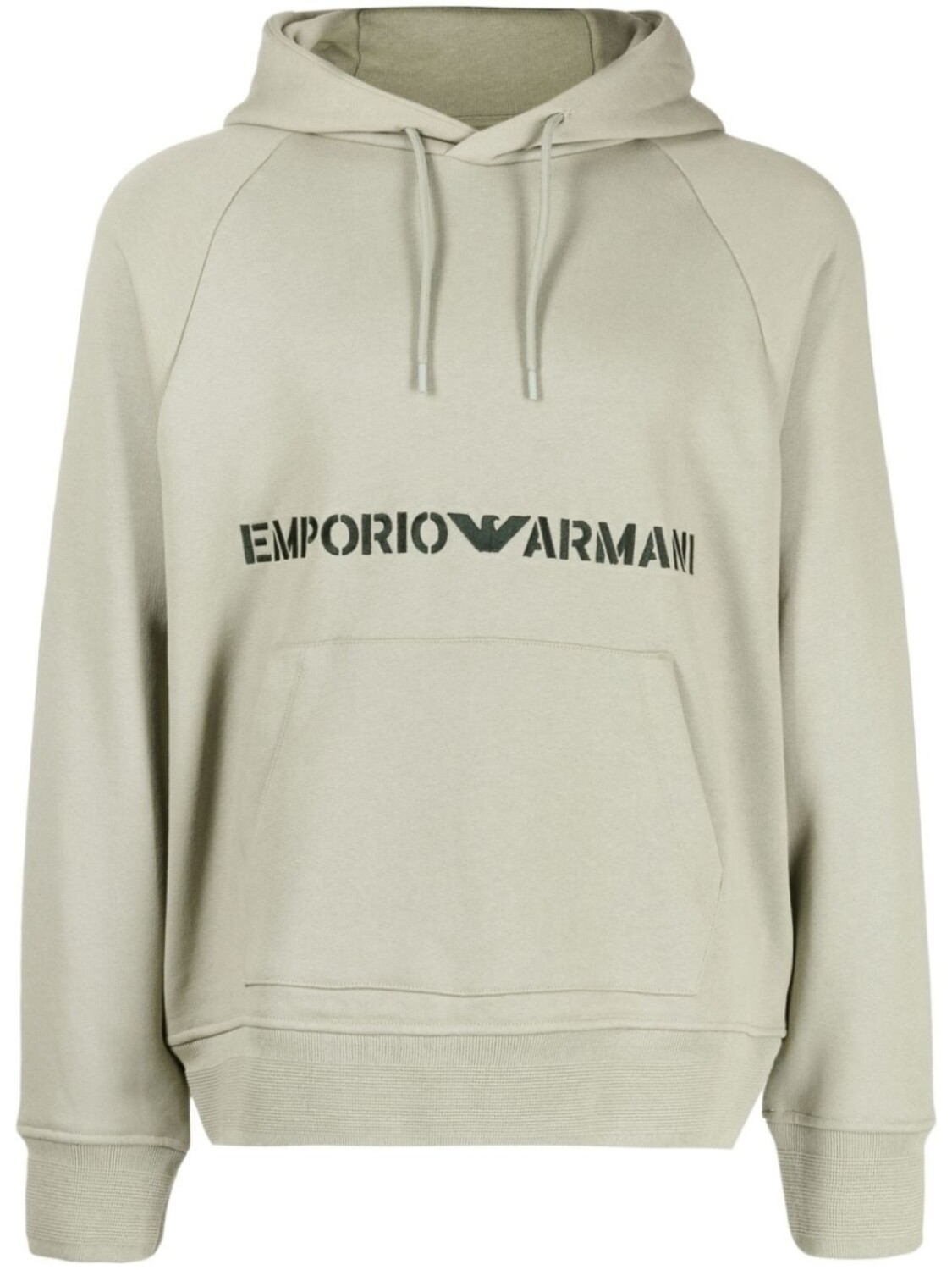 

Emporio Armani худи с вышитым логотипом, зеленый