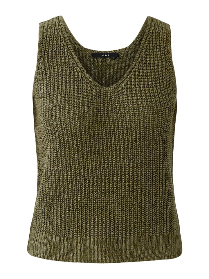 

Oui Вязаный топ в зеленом саду