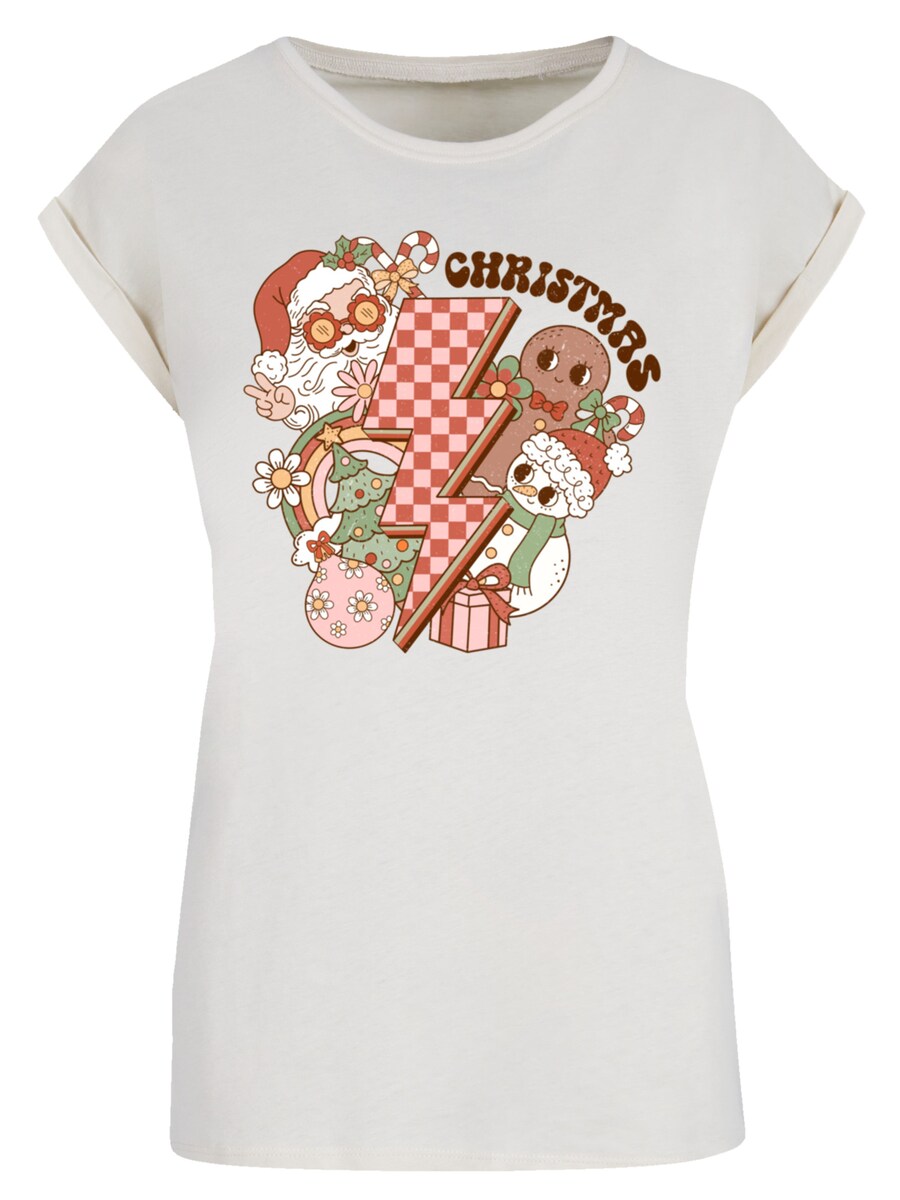 

Рубашка F4NT4STIC Groovy Christmas Flash Cozy Vibes, песочный
