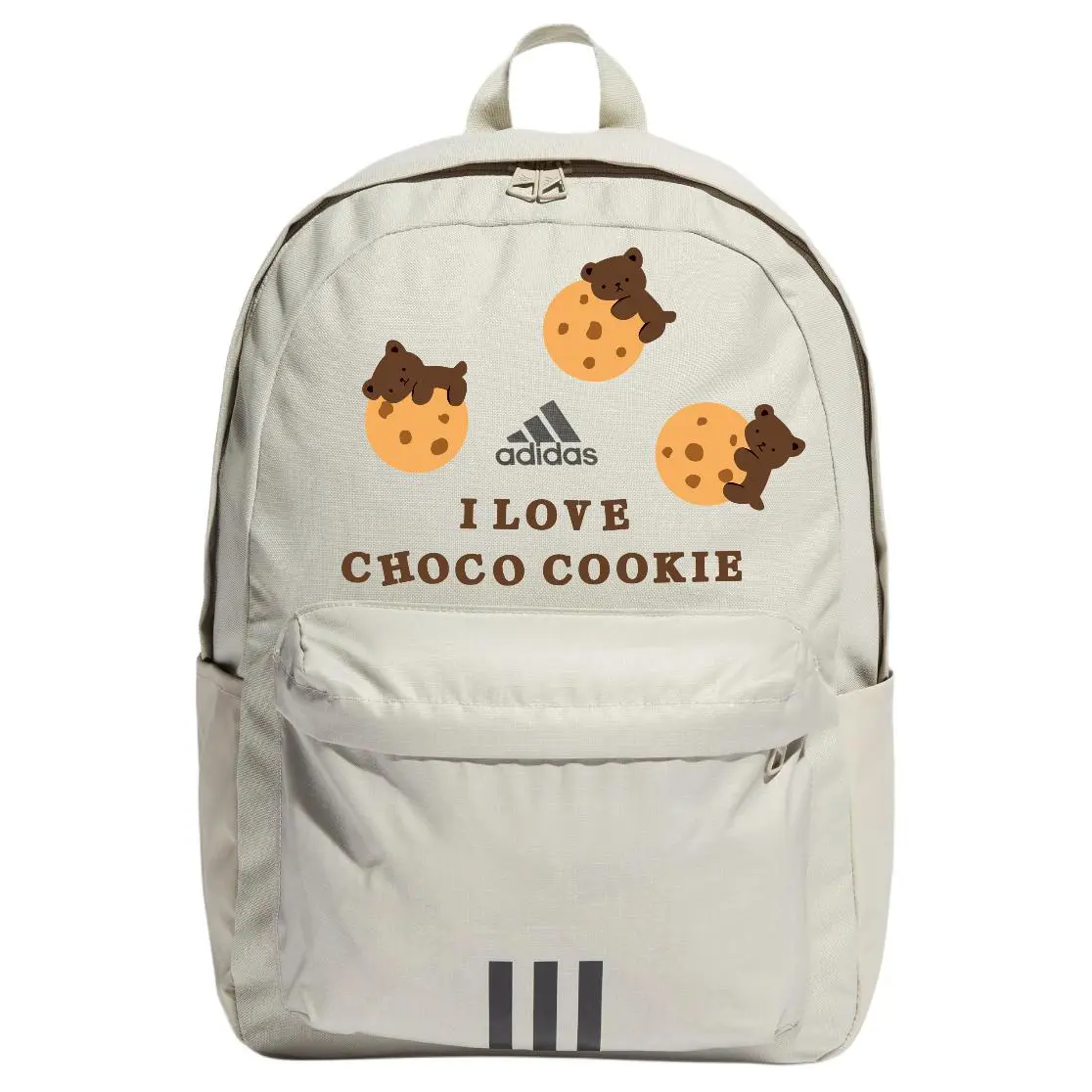 

Adidas Тканевый рюкзак унисекс светло-серый и черный, Bear Cookies