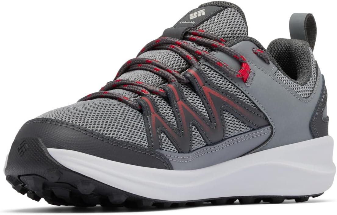 Водонепроницаемые унисекс-детские кроссовки Columbia Peakfreak Rush, Titanium Grey Steel/Mountain Red — фото 4