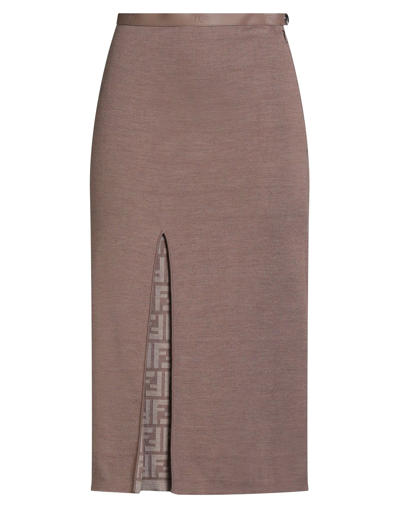 

Юбка миди Fendi, серо-коричневый